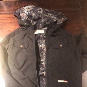 Black Volcom scout windbreaker